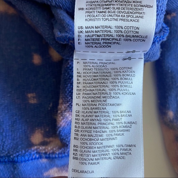 Reebok Tie Dye Vintage 90s Half Zip Oversized Sweatshirt Y2K - Picture 9 of 11